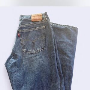 Levi's Men's Relaxed Jeans in Deep Blue